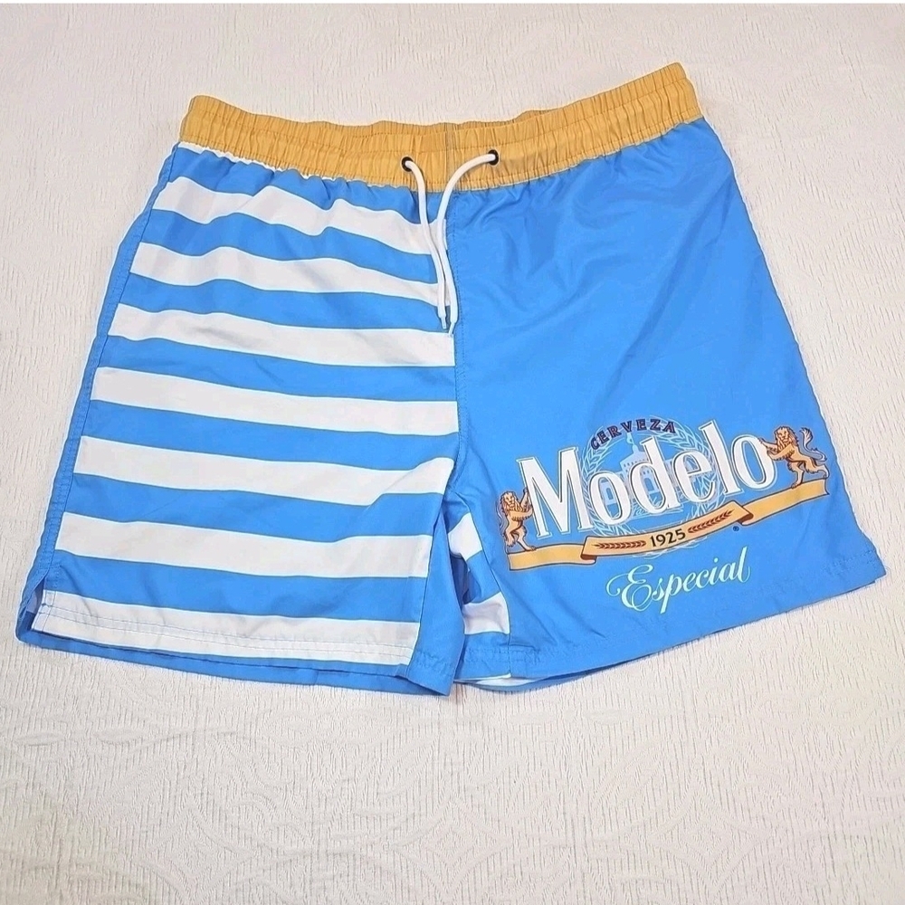 Modelo Swim Trunks Mens XL Swag Board Shorts Especial Cerveza Bottoms